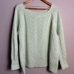 Old Navy Women's‎ Long Sleeve Cable Knit Sweater Peppermint Size 3X